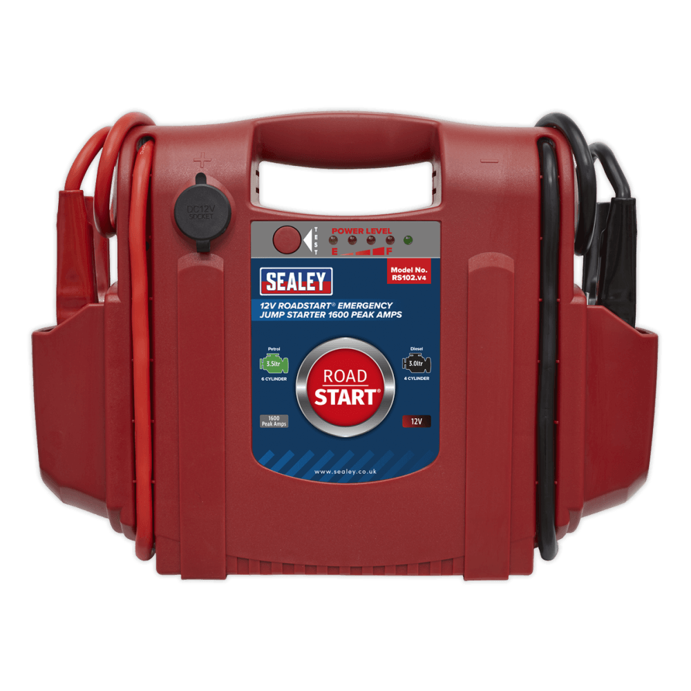 Sealey RoadStart Emergency Power Pack 12V 1600 Peak Amps Model No-RS102