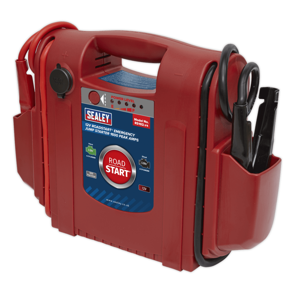 Sealey RoadStart Emergency Power Pack 12V 1600 Peak Amps Model No-RS102