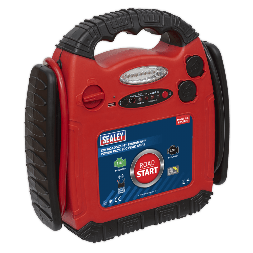Sealey RoadStart Â¶Ã· Emergency Power Pack 12V 900 Peak Amps Model No-RS131