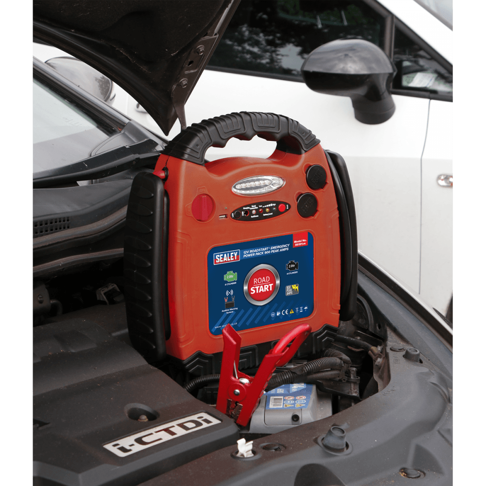 Sealey RoadStart Â¶Ã· Emergency Power Pack 12V 900 Peak Amps Model No-RS131