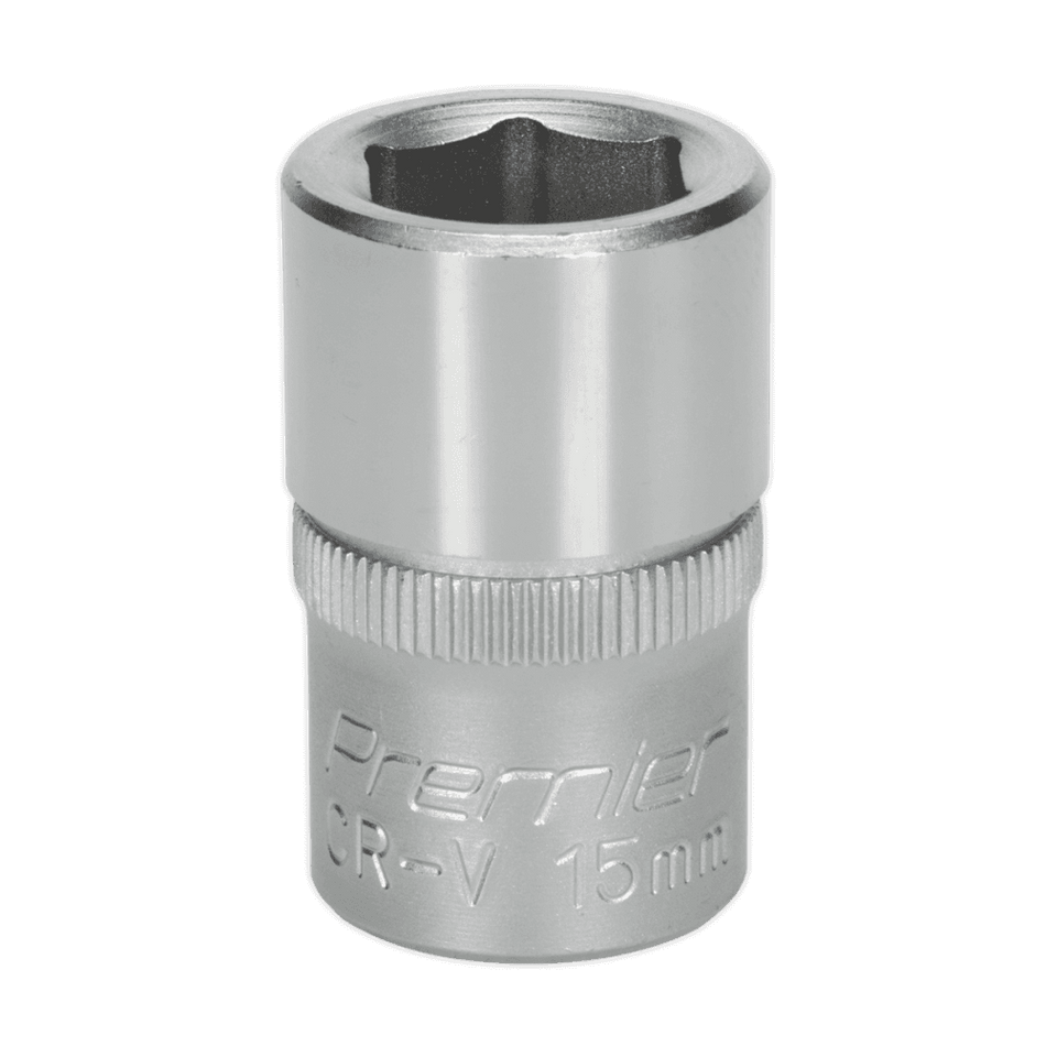 Sealey WallDrive Socket 15mm 1/2"Sq Drive Model No-S1215