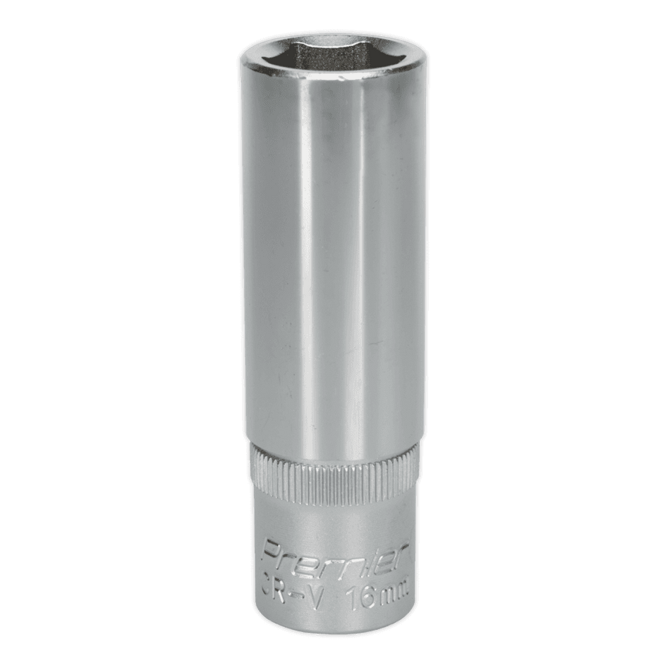 Sealey WallDrive Socket 16mm Deep 1/2"Sq Drive Model No-S1216D