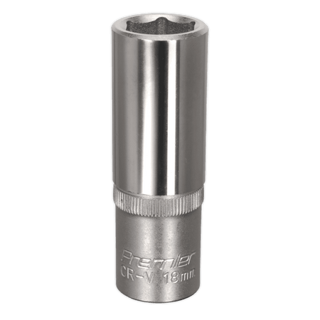 Sealey WallDrive Socket 18mm Deep 1/2"Sq Drive Model No-S1218D