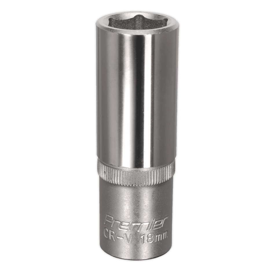 Sealey WallDrive Socket 18mm Deep 1/2"Sq Drive Model No-S1218D