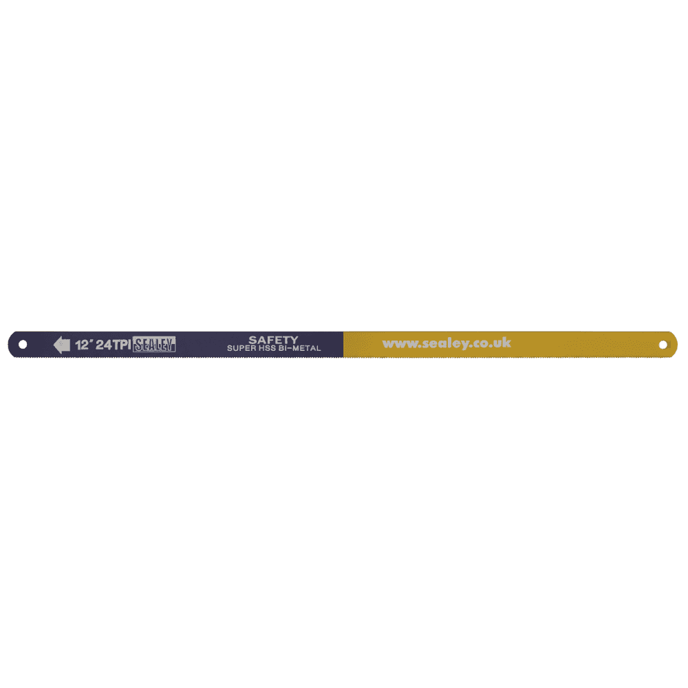 Sealey Hacksaw Blade 300mm HSS Bi-Metal 24tpi Pack of 5 Model No- HSB0524