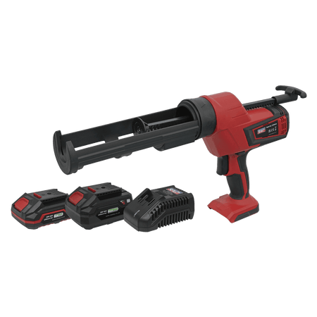 Sealey Cordless 20V SV20 Series 310ml Caulking Gun Kit- 2 Batteries Model No- CP20VCGKIT