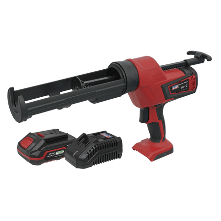Sealey Cordless 20V 2Ah SV20 Series Caulking Gun Kit 310ml Model No- CP20VCGKIT1