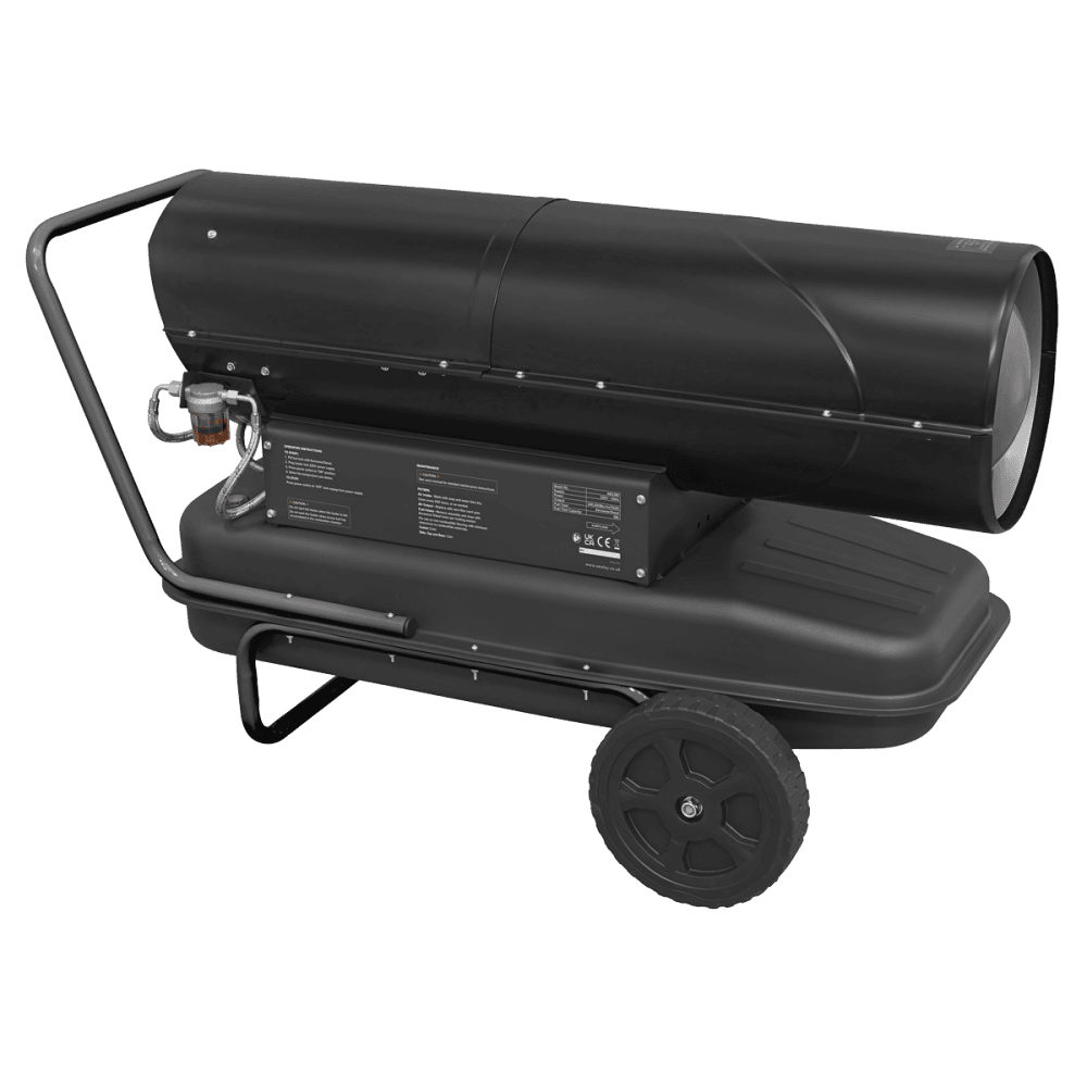 Sealey Space Warmer Kerosene/Diesel Heater 240,000Btu/hr with Wheels Model No- AB2380