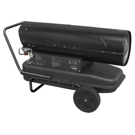 Sealey Space Warmer Kerosene/Diesel Heater 240,000Btu/hr with Wheels Model No- AB2380