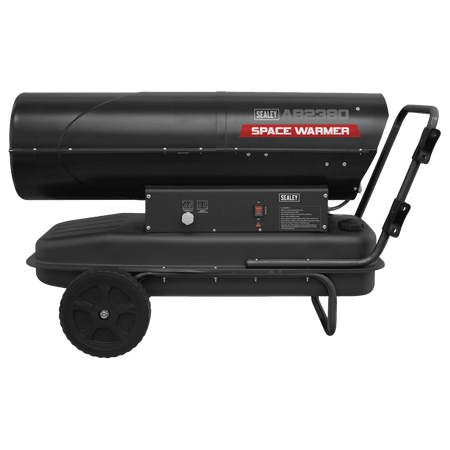 Sealey Space Warmer Kerosene/Diesel Heater 240,000Btu/hr with Wheels Model No- AB2380