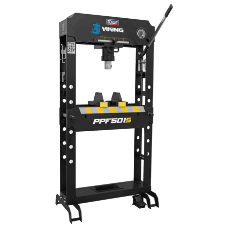 Sealey Viking Air/Hydraulic Press 50 Tonne Floor Type with Sliding Ram and Foot Pedal Model No- PPF501S