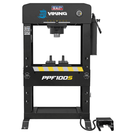 Sealey Viking Air/Hydraulic Press 100 Tonne Floor Type with Sliding Ram and Foot Pedal Model No- PPF100S