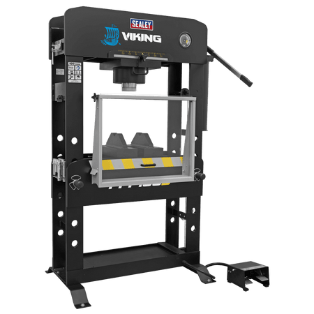 Sealey Viking Air/Hydraulic Press 100 Tonne Floor Type with Sliding Ram and Foot Pedal Model No- PPF100S