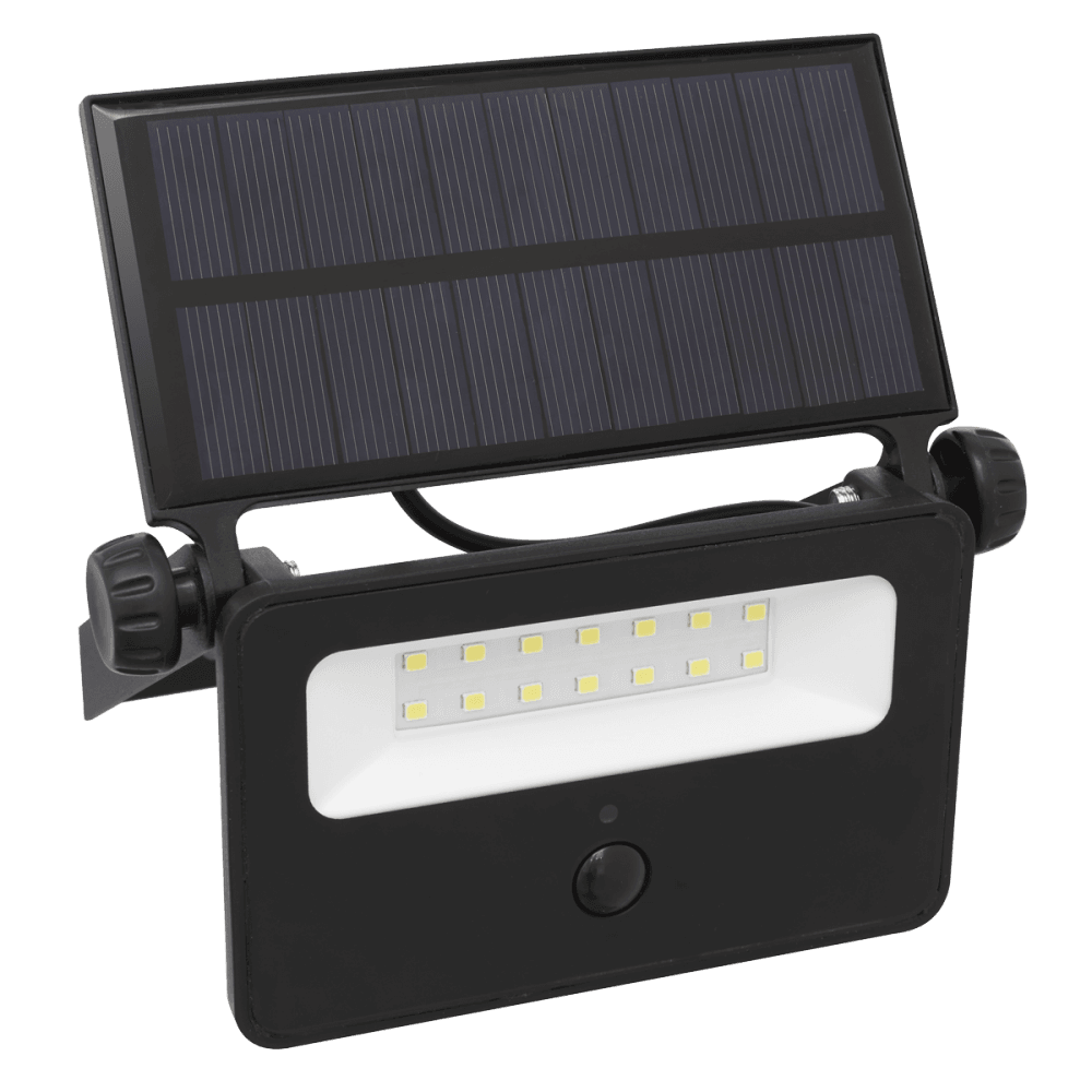 Sealey Extra-Slim Solar Floodlight with Wall Bracket 16W SMD LED Model No- LED16S