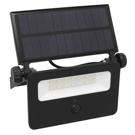 Sealey Extra-Slim Solar Floodlight with Wall Bracket 16W SMD LED Model No- LED16S