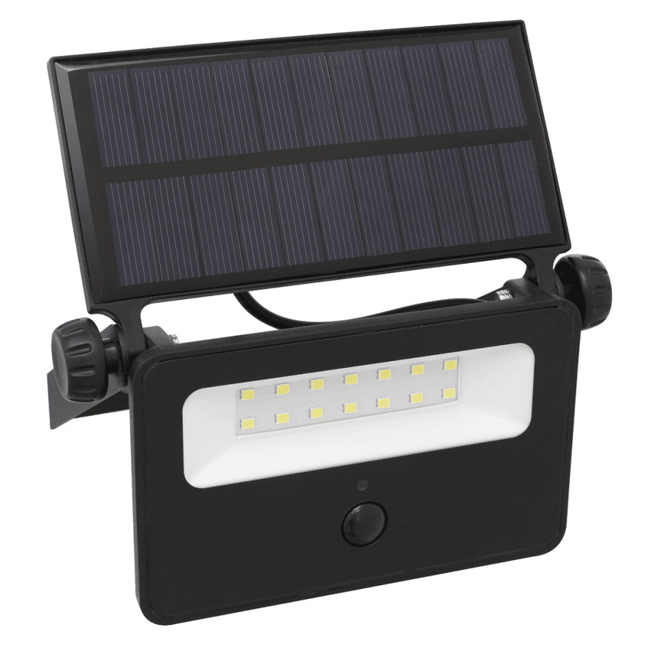 Sealey Extra-Slim Solar Floodlight with Wall Bracket 16W SMD LED Model No- LED16S