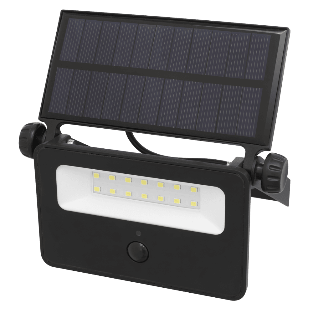 Sealey Extra-Slim Solar Floodlight with Wall Bracket 16W SMD LED Model No- LED16S