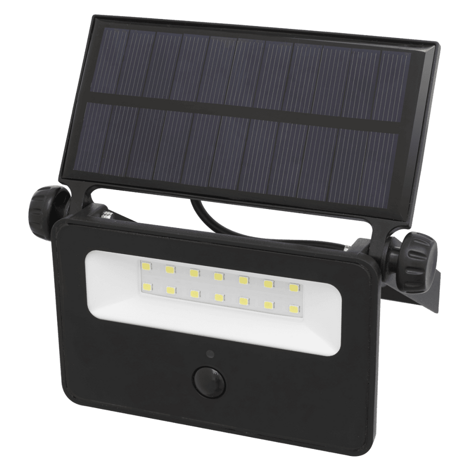 Sealey Extra-Slim Solar Floodlight with Wall Bracket 16W SMD LED Model No- LED16S