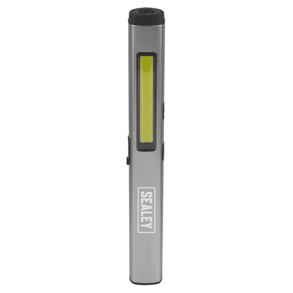 Sealey Penlight Torch with UV 5W COB & 3W SMD LED with Laser Pointer Rechargeable Model No- LED450UV