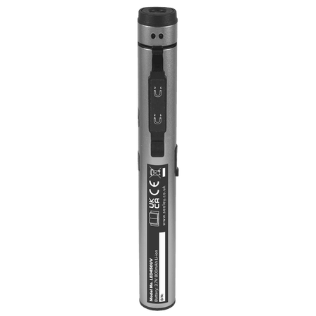 Sealey Penlight Torch with UV 5W COB & 3W SMD LED with Laser Pointer Rechargeable Model No- LED450UV
