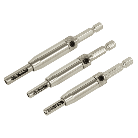 Sealey Hinge Drill Set 3pc Model No- AK3HD