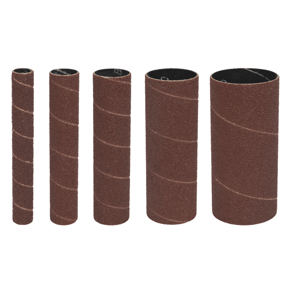Sealey Assorted Sanding Sleeves 80 Grit - Pack of 5 Model No- SS5ASS