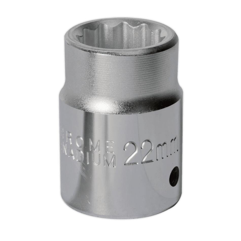 Sealey WallDrive Socket 22mm 3/4"Sq Drive Model No-S34/22
