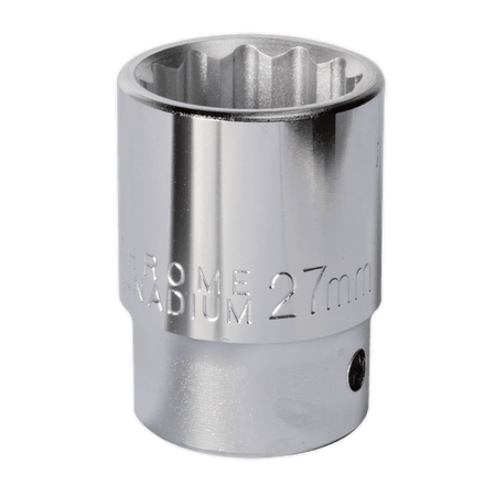 Sealey WallDrive Socket 27mm 3/4"Sq Drive Model No-S34/27