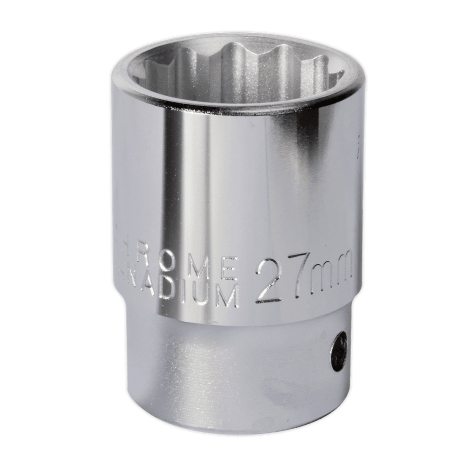 Sealey WallDrive Socket 27mm 3/4"Sq Drive Model No-S34/27