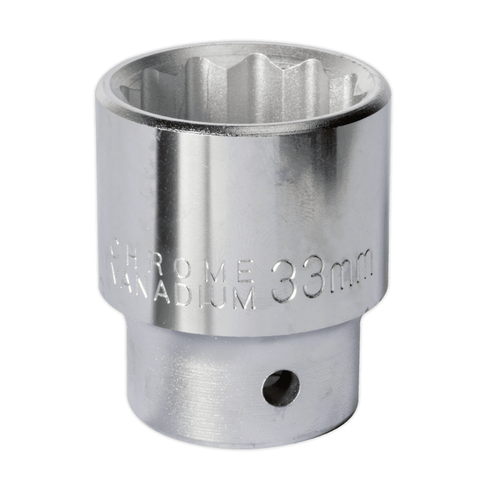 Sealey WallDrive Socket 33mm 3/4"Sq Drive Model No-S34/33