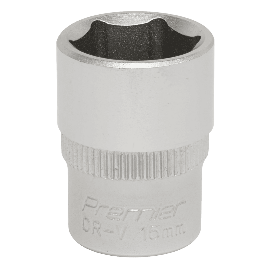Sealey WallDrive Socket 15mm 3/8"Sq Drive Model No-S3815