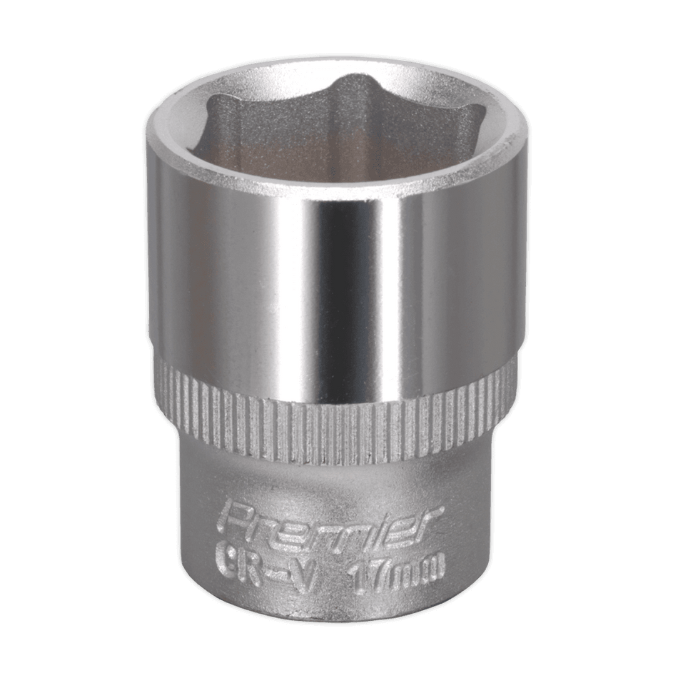 Sealey WallDrive Socket 17mm 3/8"Sq Drive Model No-S3817