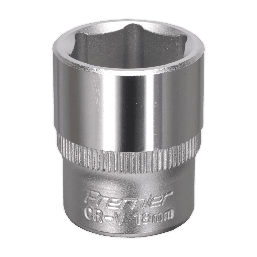Sealey WallDrive Socket 18mm 3/8"Sq Drive Model No-S3818