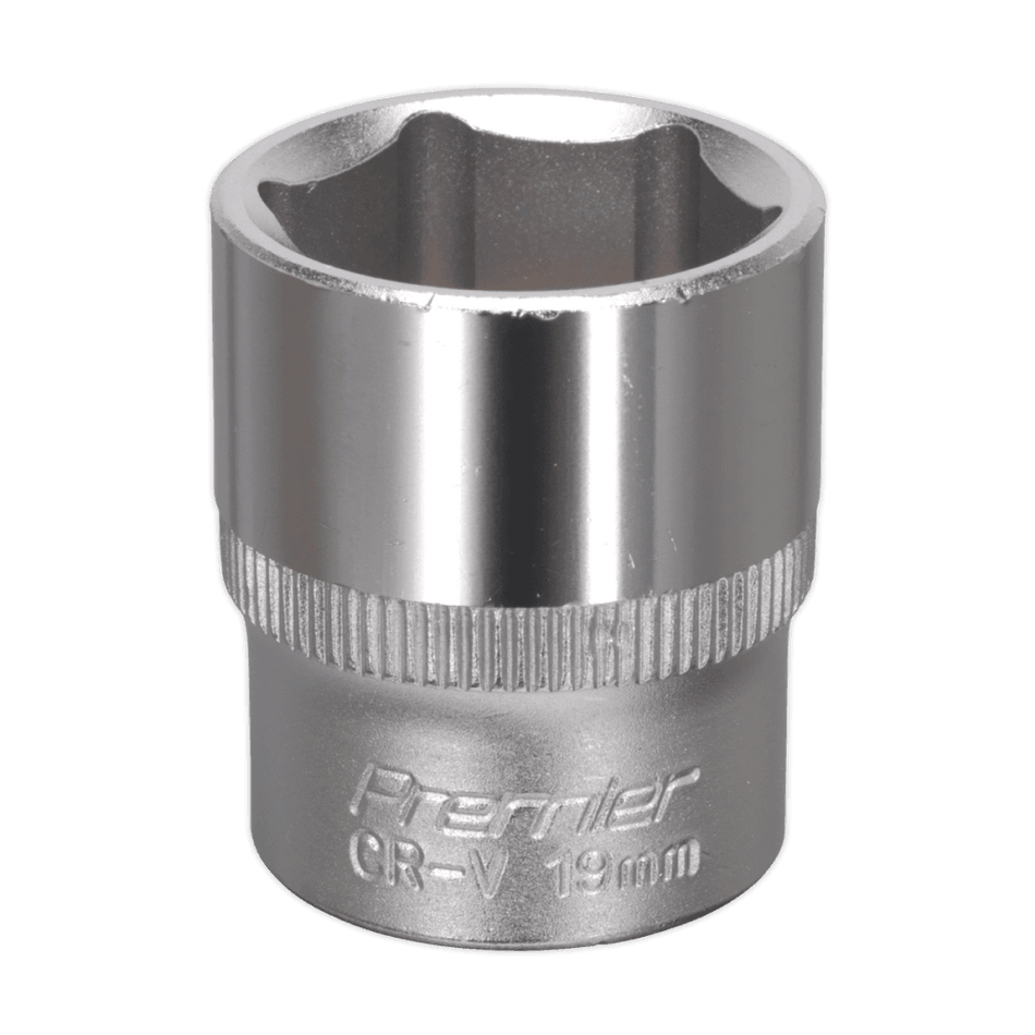Sealey WallDrive Socket 19mm 3/8"Sq Drive Model No-S3819