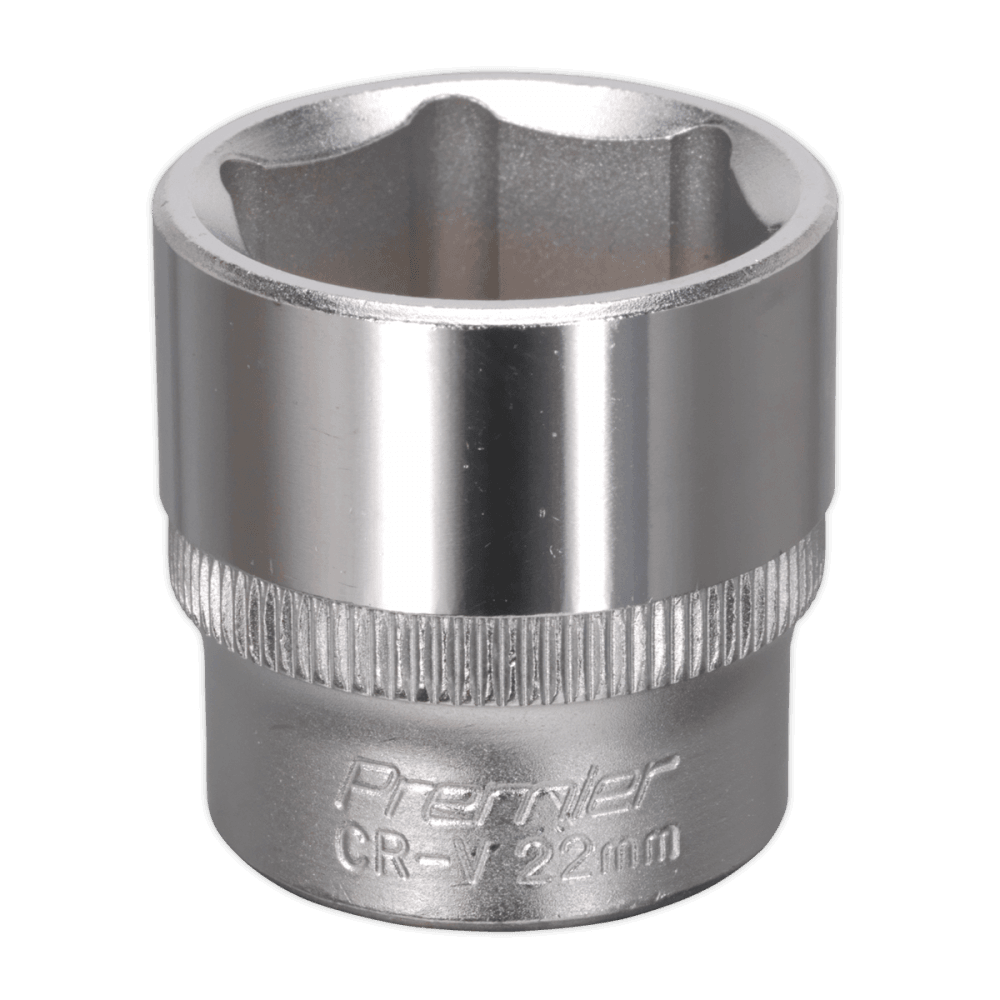 Sealey WallDrive Socket 22mm 3/8"Sq Drive Model No-S3822