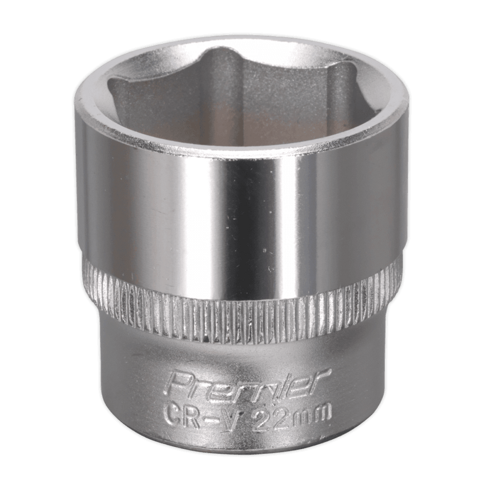 Sealey WallDrive Socket 22mm 3/8"Sq Drive Model No-S3822