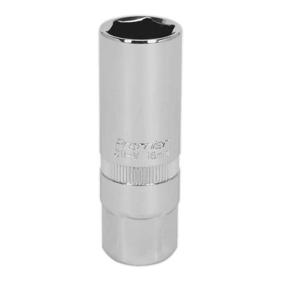 Sealey Spark Plug Socket 16mm 3/8"Sq Drive Model No-S38SP10