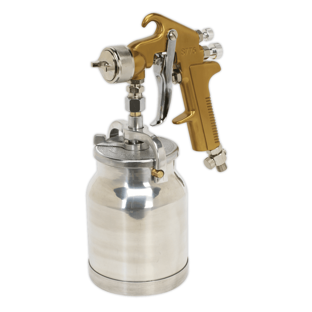 Sealey Spray Gun Suction Feed Siegen Brand 1.7mm Set-Up Model No-S775