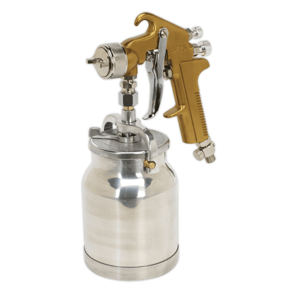 Sealey Spray Gun Suction Feed Siegen Brand 1.7mm Set-Up Model No-S775