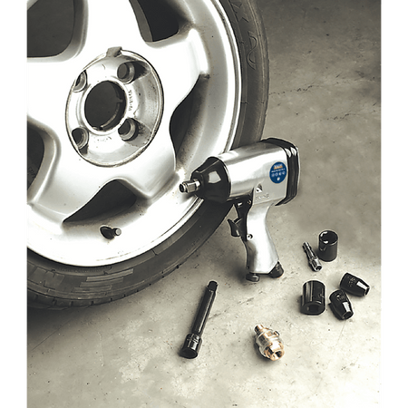 Sealey Air Impact Wrench Kit with Sockets 1/2"Sq Drive Model No-SA2/TS