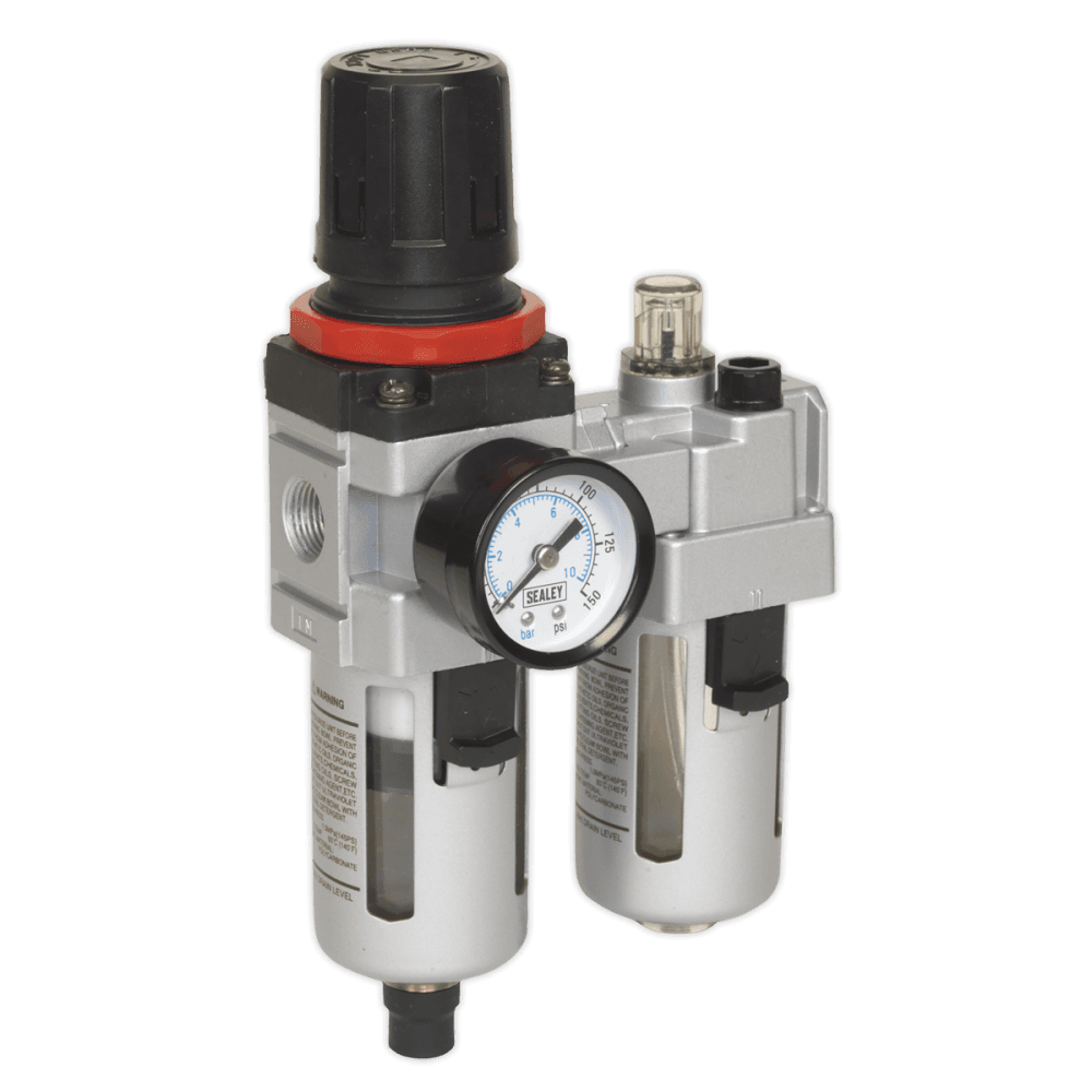 Sealey Air Filter/Regulator/Lubricator Heavy-Duty Model No-SA2001