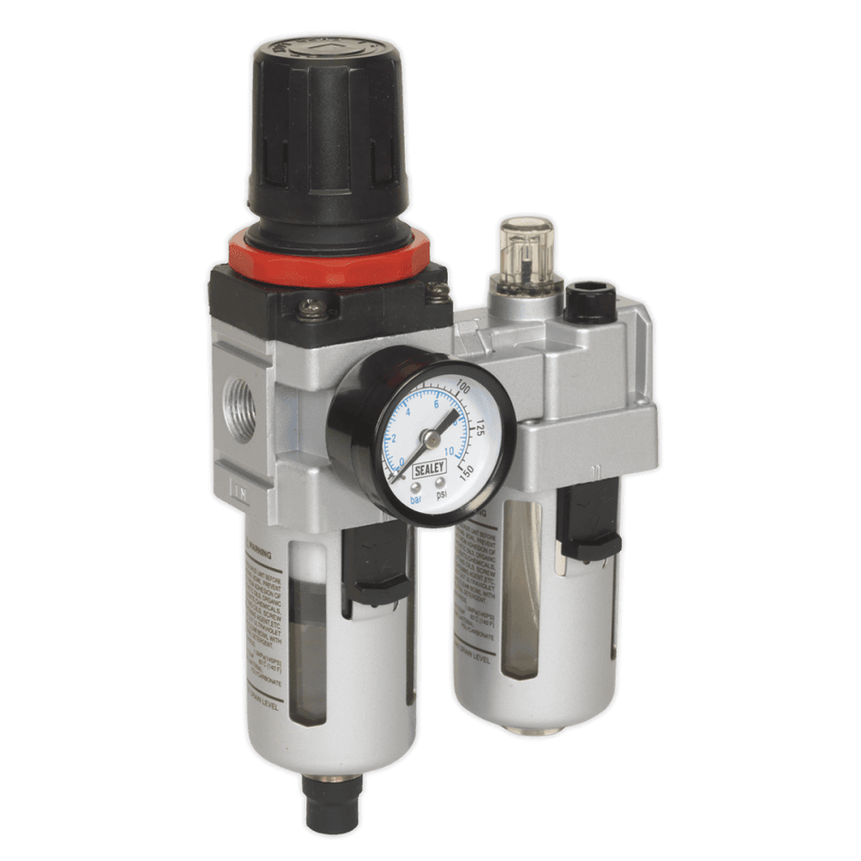 Sealey Air Filter/Regulator/Lubricator Heavy-Duty Model No-SA2001