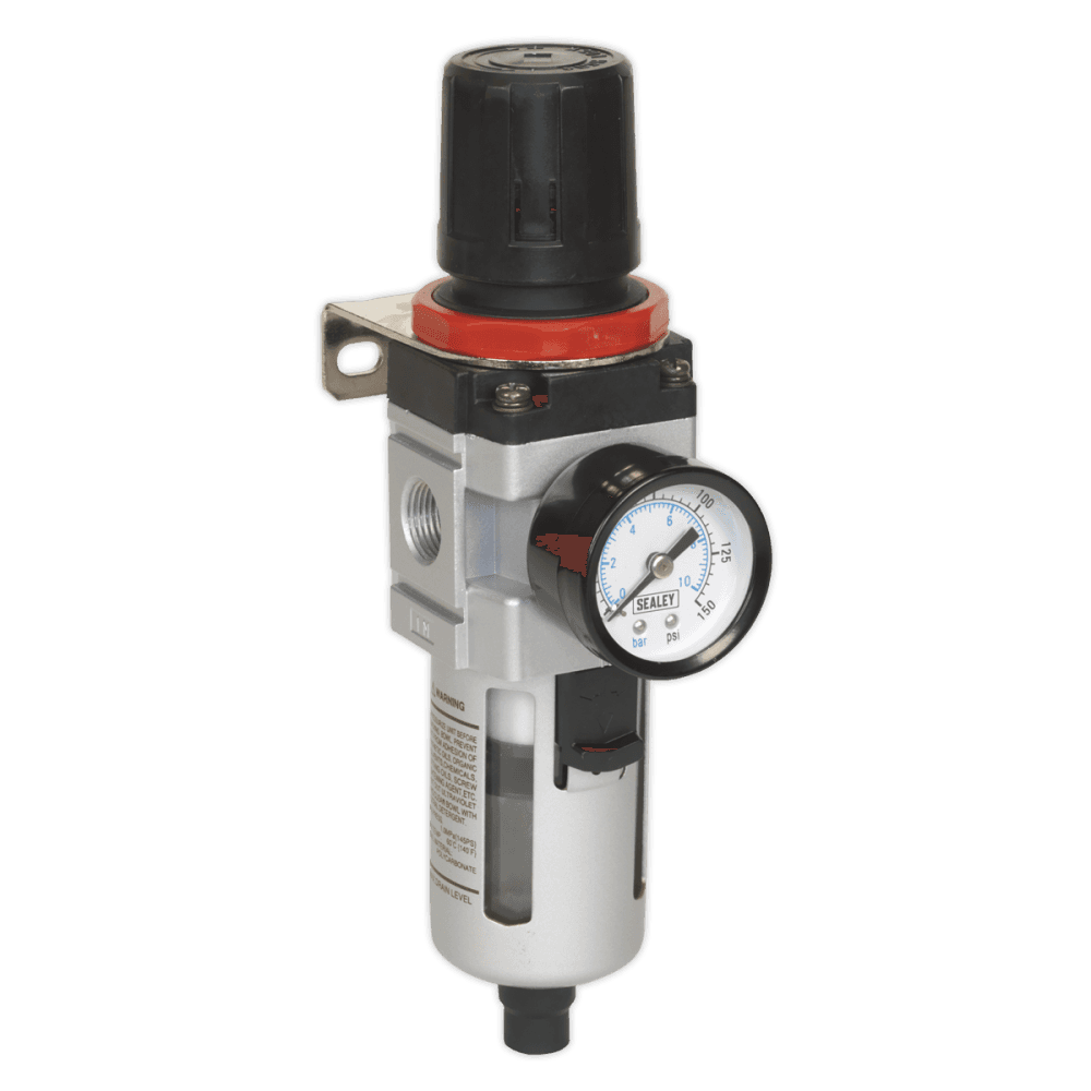 Sealey Air Filter/Regulator with Gauge Heavy-Duty Model No-SA2001/FR