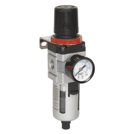 Sealey Air Filter/Regulator with Gauge Heavy-Duty Model No-SA2001/FR