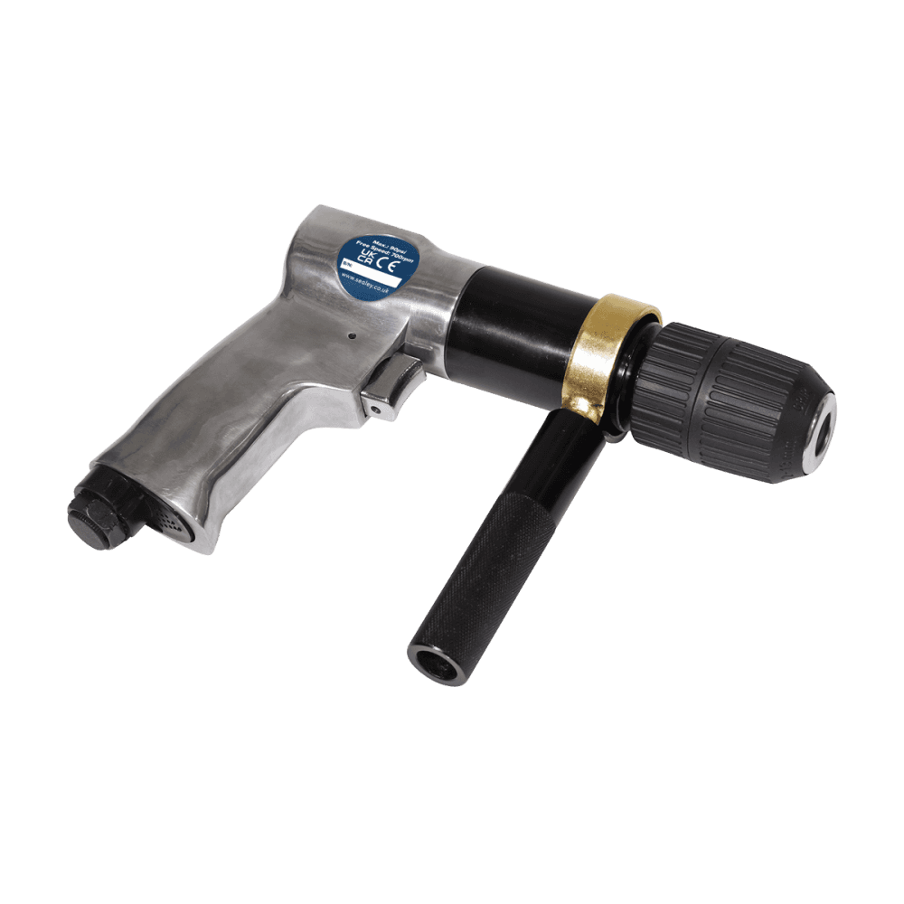 Sealey Air Drill 13mm 700rpm Reversible Keyless Chuck Model No-SA27