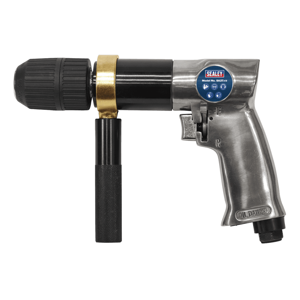 Sealey Air Drill 13mm 700rpm Reversible Keyless Chuck Model No-SA27