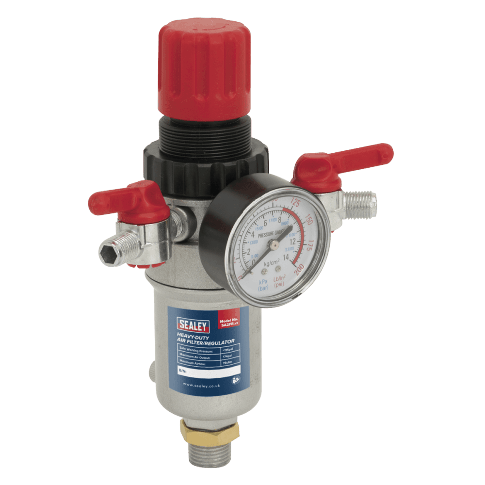 Sealey Air Filter/Regulator Heavy-Duty Model No-SA2FR