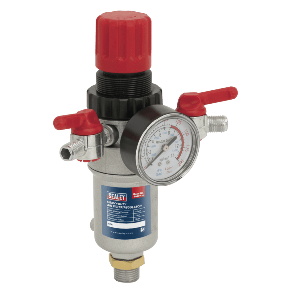 Sealey Air Filter/Regulator Heavy-Duty Model No-SA2FR