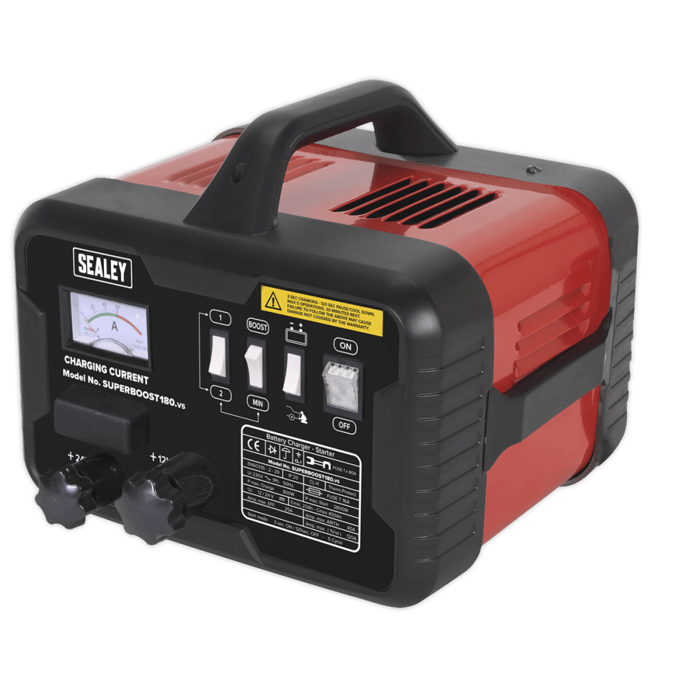 Sealey Starter/Charger 180/40Amp 12/24V 230V Model No-SUPERBOOST180