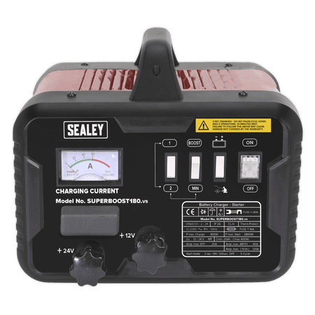 Sealey Starter/Charger 180/40Amp 12/24V 230V Model No-SUPERBOOST180